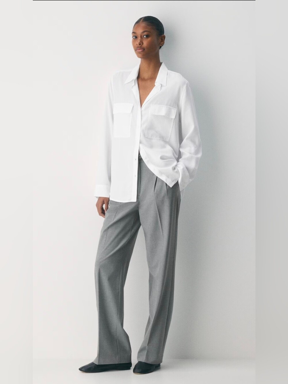 Babaton By Aritzia Utility Shirt, Adjustible Sleeves, Medium